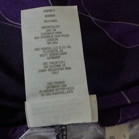 LOGO by Lori Goldstein Asymmetric Hem Pocket Tunic Top Women's Size Large - Picture 6 of 9